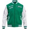 Pro Standard Mens NFL Retro Classics Varsity Jacket(Kelly Green/ White)