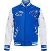 Pro Standard Mens NFL Retro Classics Varsity Jacket(Royal Blue/White)