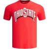 Pro Standard Mens Ohio State University Classic Chenille Short Sleeve Tee Red 3XL