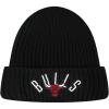 Pro Standard NBA Chicago Bulls Modern Originals Heavyweight Knit Beanie Unlined Cuffed Black Os