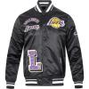 Pro Standard NBA mens Mens Nba Sublimated Satin Jacket(Black)