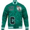 Pro Standard NBA mens Mens Nba Sublimated Satin Jacket(Kelly Green)