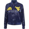 Pro Standard NCAA womens/Female Womens College Classic Essentials Ribbed Satin Jacket(Midnight Navy)