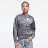 Pro Standard Womens College Classic Essentials Satin Jacket(Gray)