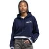Pro Standard Womens NFL Mash Up Cropped Pullover Hoodie(Midnight Navy)