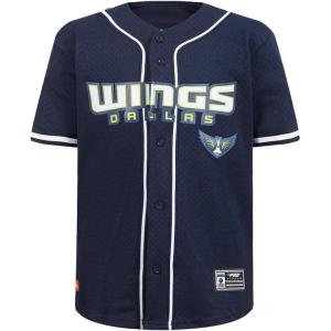 Big Boys WNBA Mesh Button Down Top(Midnight Navy)