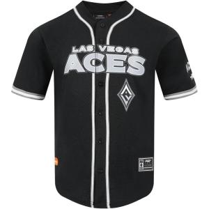 Mens WNBA Mesh Button Down Top(Black/Gray)