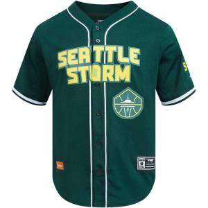 Mens WNBA Mesh Button Down Top(Forest Green)