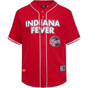 Mens WNBA Mesh Button Down Top(Red)