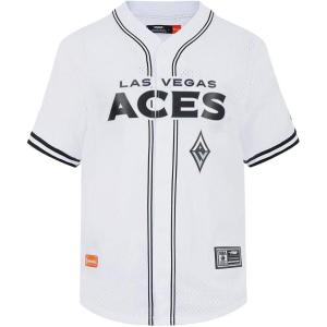 Mens WNBA Mesh Button Down Top(White/Black/White)