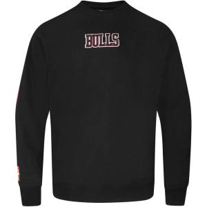 PRO STANDARD Mens NBA Wingspan Fleece Crewneck Sweatshirt(Washed Black)