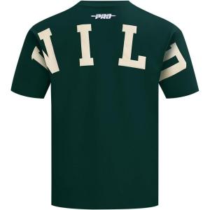PRO STANDARD Mens NHL Wingspan Cotton Short Sleeve Tee(Forest Green)