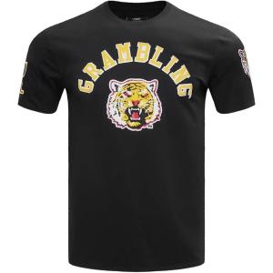 Pro Standard Mens College Classic Chenille Stacked Logo Short Sleeve Tee(Black)