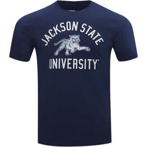 Pro Standard Mens College Classic Chenille Stacked Logo Short Sleeve Tee(Team Color)