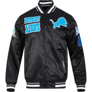 Pro Standard Mens NFL Retro Classics Satin Jacket(Black)