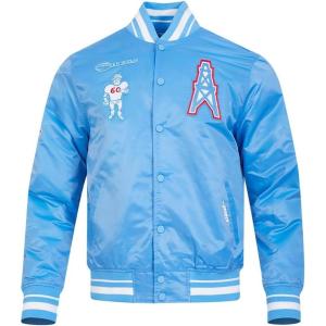 Pro Standard Mens NFL Retro Classics Satin Jacket(University Blue)