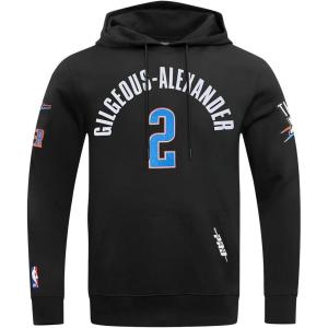 Pro Standard NBA mens Mens Nba Oklahoma City Thunder Classic Player Cotton Double Knit Pull Over Hoodie(Black)