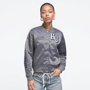 Pro Standard Womens College Classic Essentials Satin Jacket(Gray)