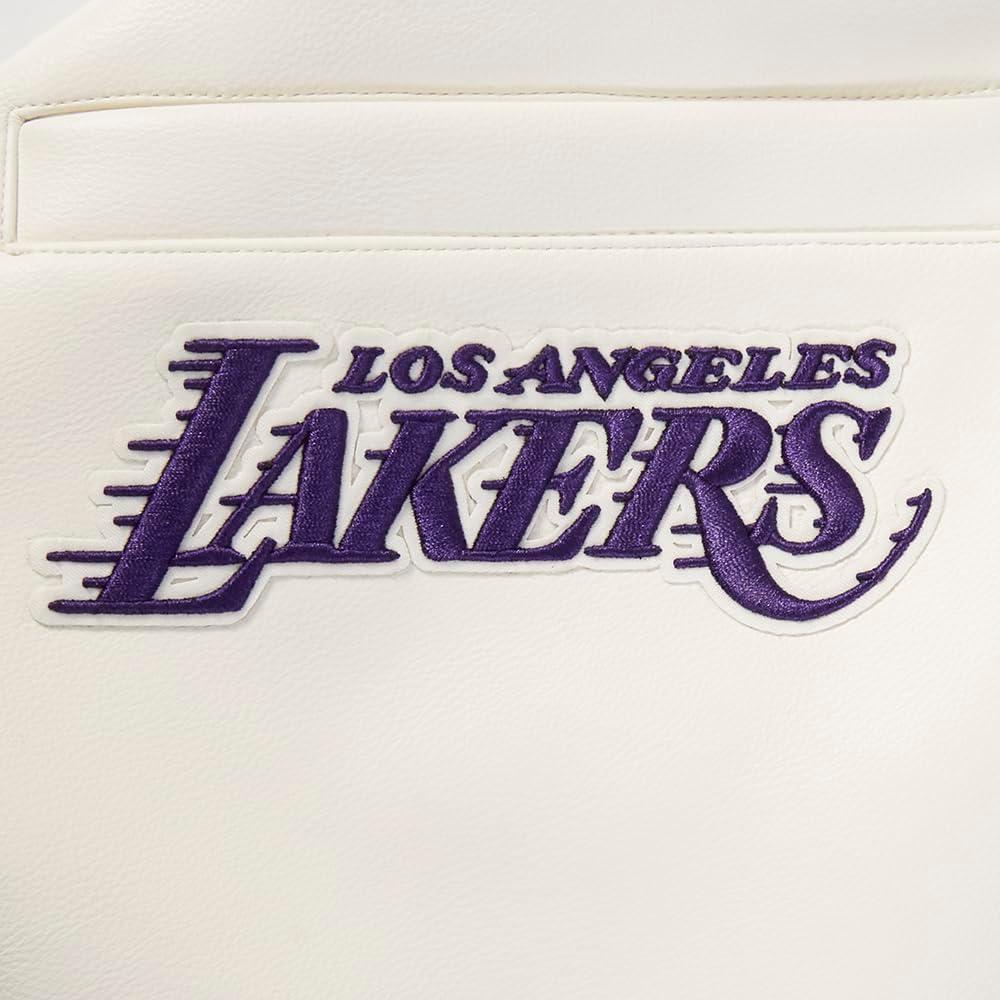 image:imageMens NBA City Signature Leather JacketEggshell