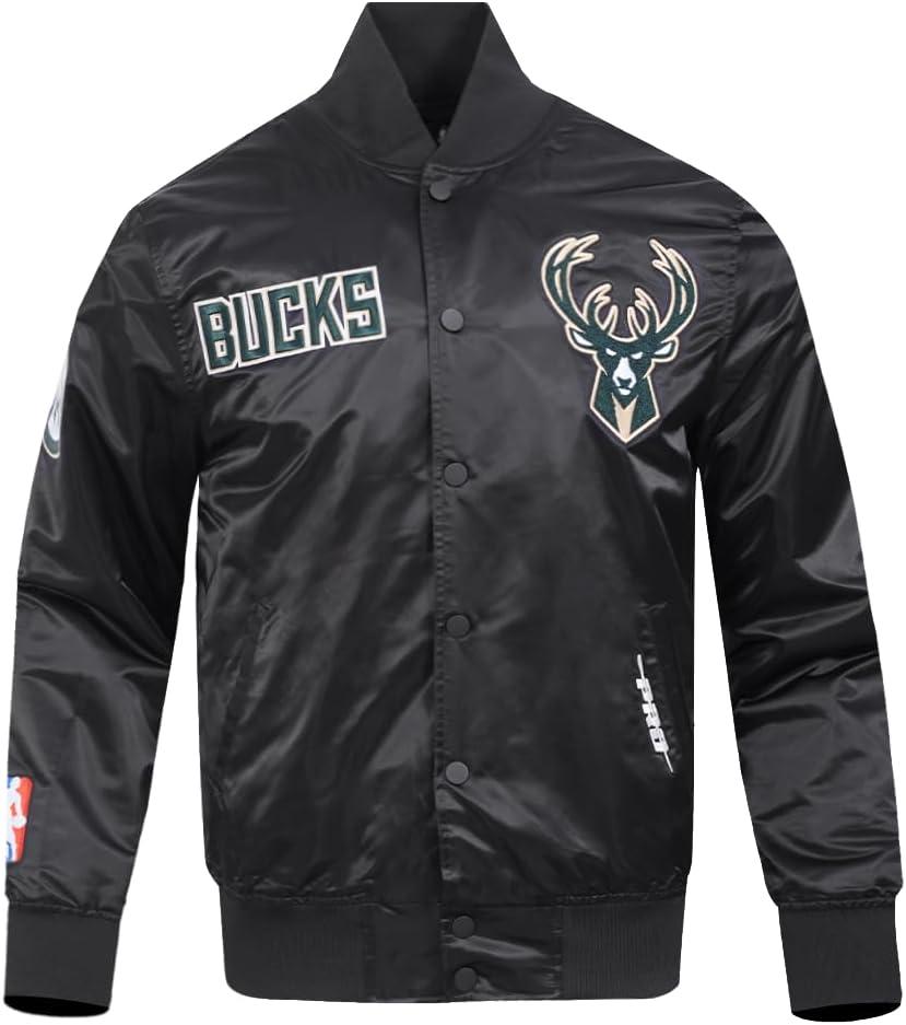 image:imageMens NBA Souvenir Satin JacketBlack