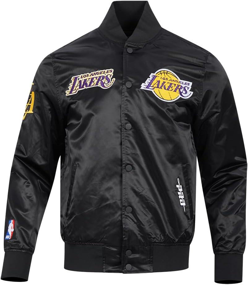 image:imageMens NBA Souvenir Satin JacketBlack