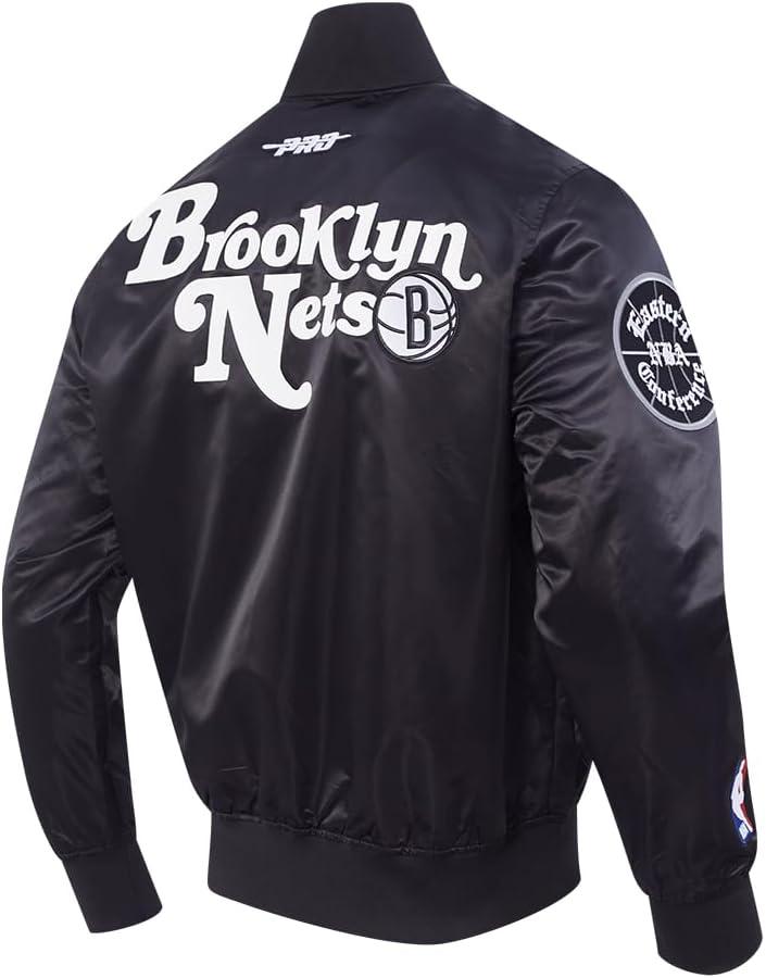 image:imageMens NBA Souvenir Satin JacketBlack