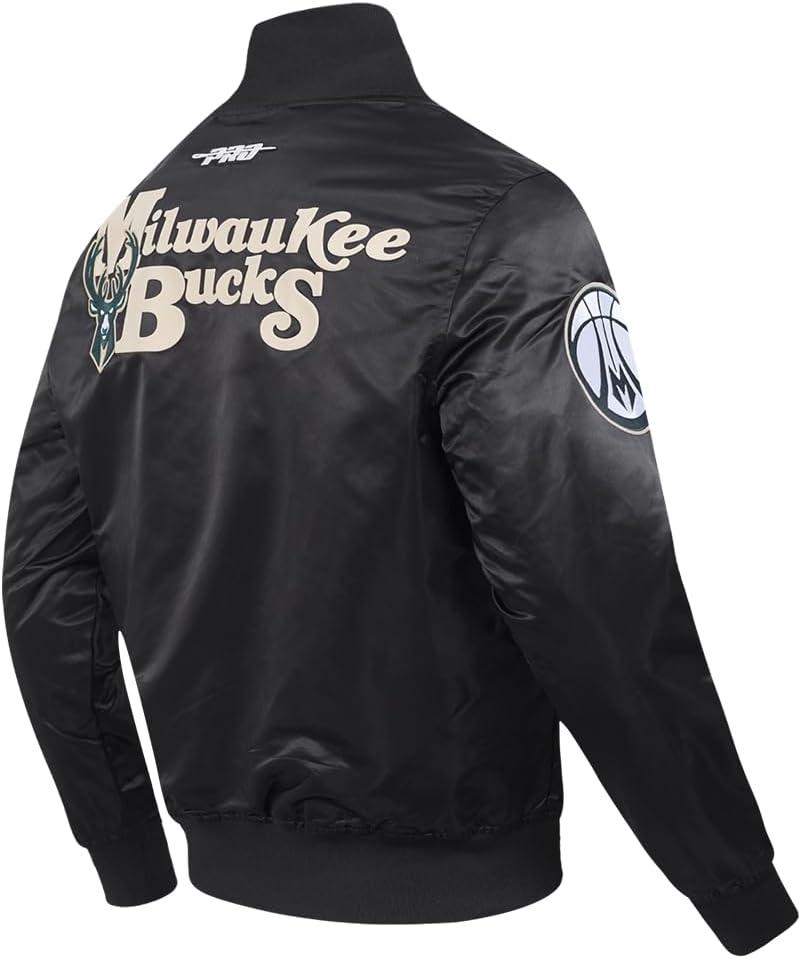 image:imageMens NBA Souvenir Satin JacketBlack