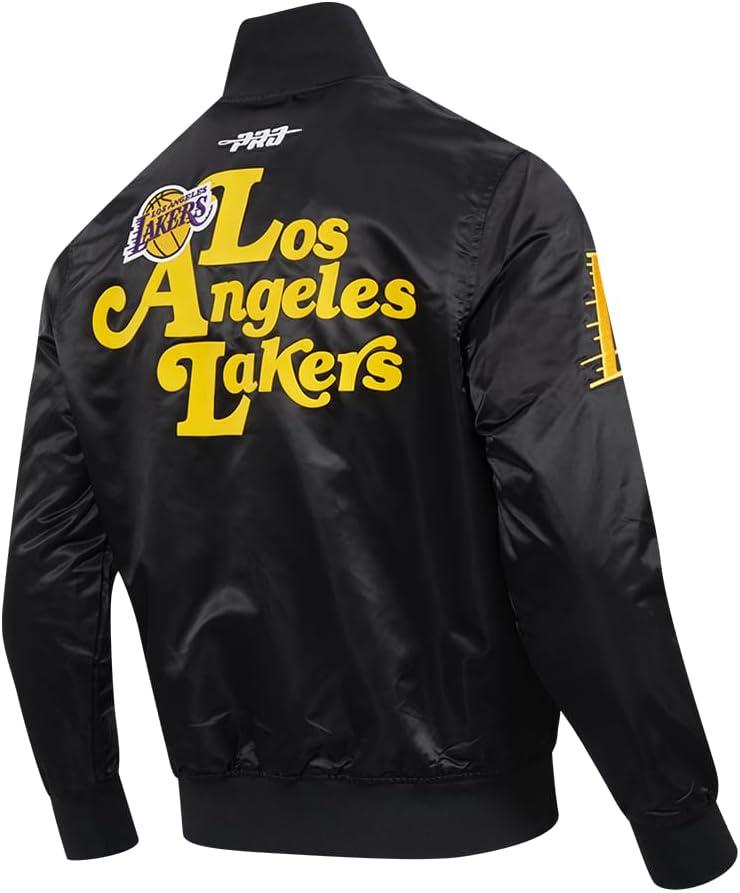 image:imageMens NBA Souvenir Satin JacketBlack
