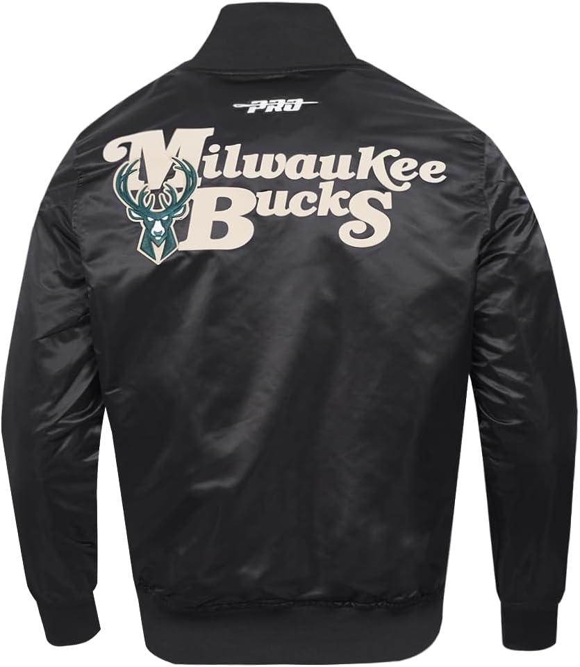 image:imageMens NBA Souvenir Satin JacketBlack