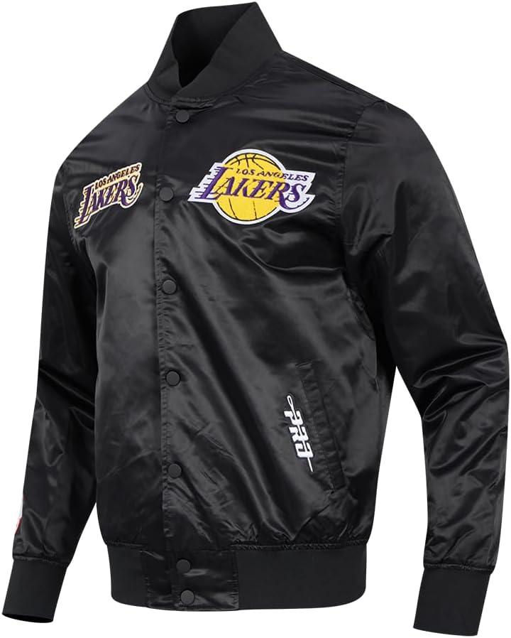 image:imageMens NBA Souvenir Satin JacketBlack