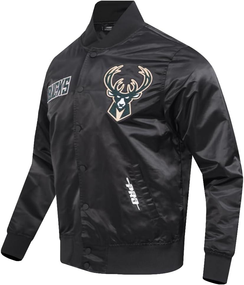 image:imageMens NBA Souvenir Satin JacketBlack