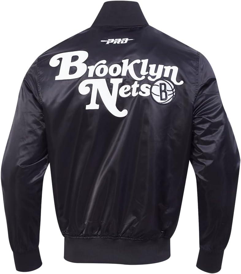 image:imageMens NBA Souvenir Satin JacketBlack