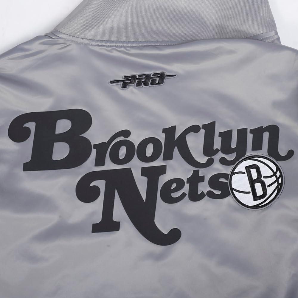 image:imageMens NBA Souvenir Satin JacketGray