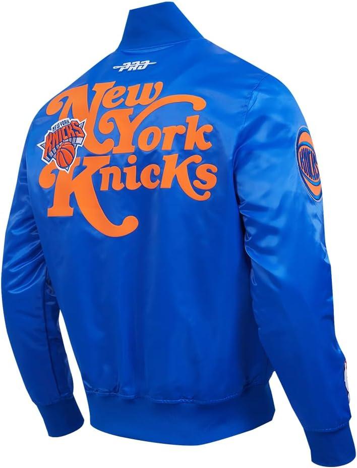 image:imageMens NBA Souvenir Satin JacketRoyal Blue