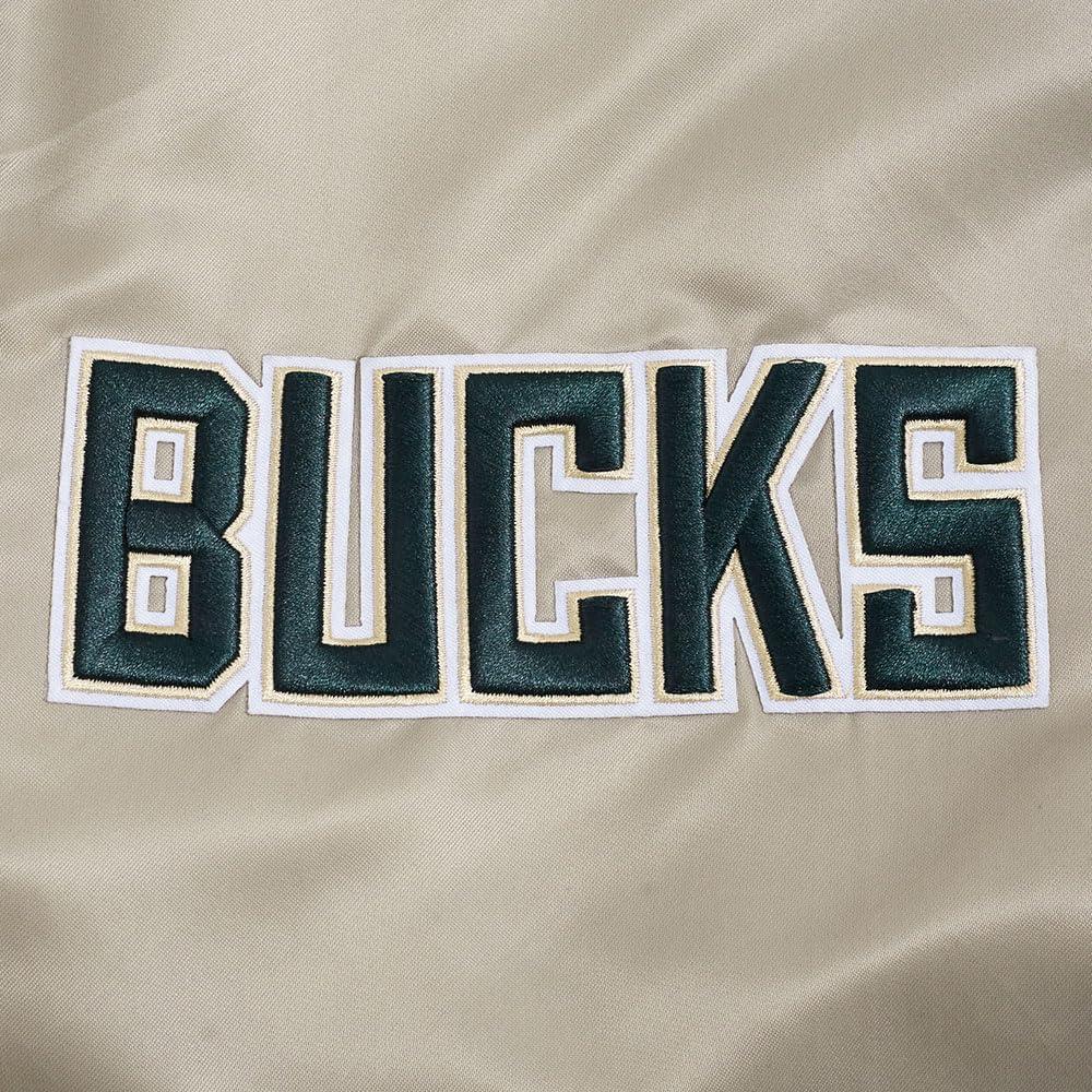 image:imageMens NBA Souvenir Satin JacketTaupe
