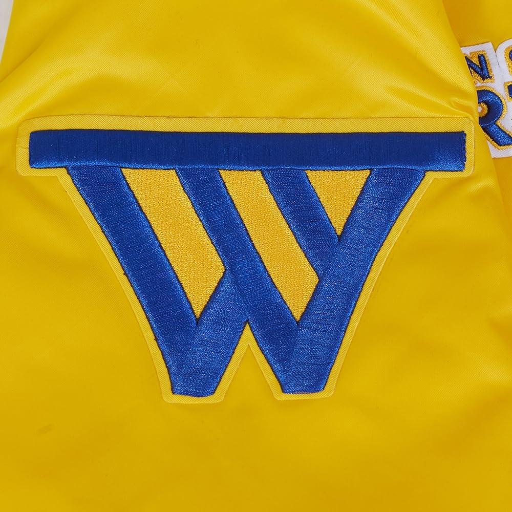 image:imageMens NBA Souvenir Satin JacketYellow