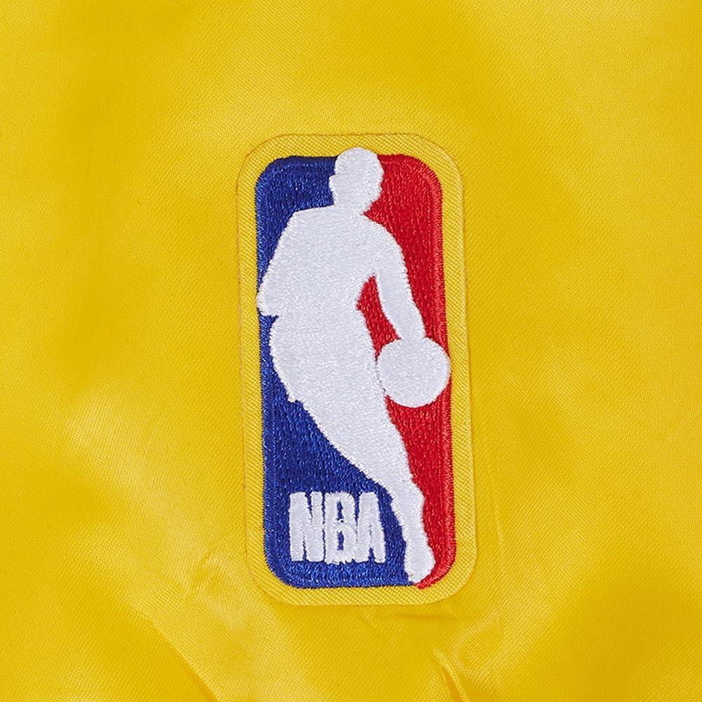image:imageMens NBA Souvenir Satin JacketYellow