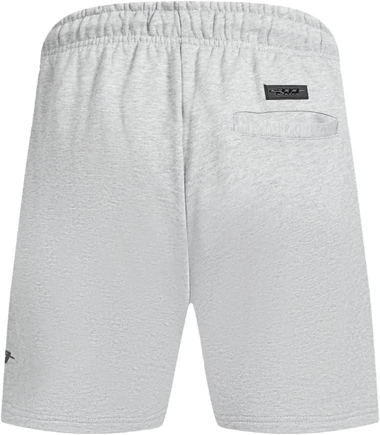 image:imagePro Standard Mens College Classic Chenille Brushed Back French Terry Fleece ShortHeather Grey