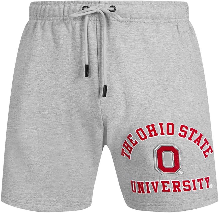 image:imagePro Standard Mens College Classic Chenille Brushed Back French Terry Fleece ShortHeather Grey