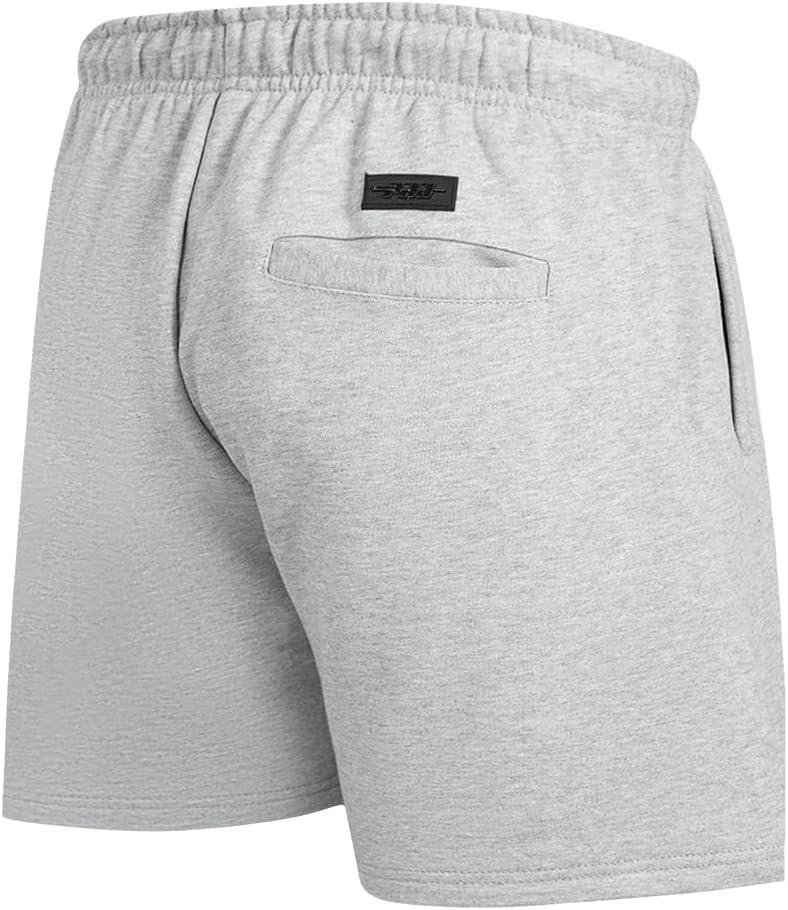 image:imagePro Standard Mens College Classic Chenille Brushed Back French Terry Fleece ShortHeather Grey