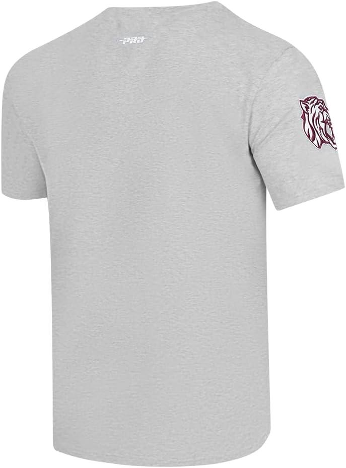 image:imagePro Standard Mens Mens College College Classic Chenille Cotton Single Short Sleeve TeeWine