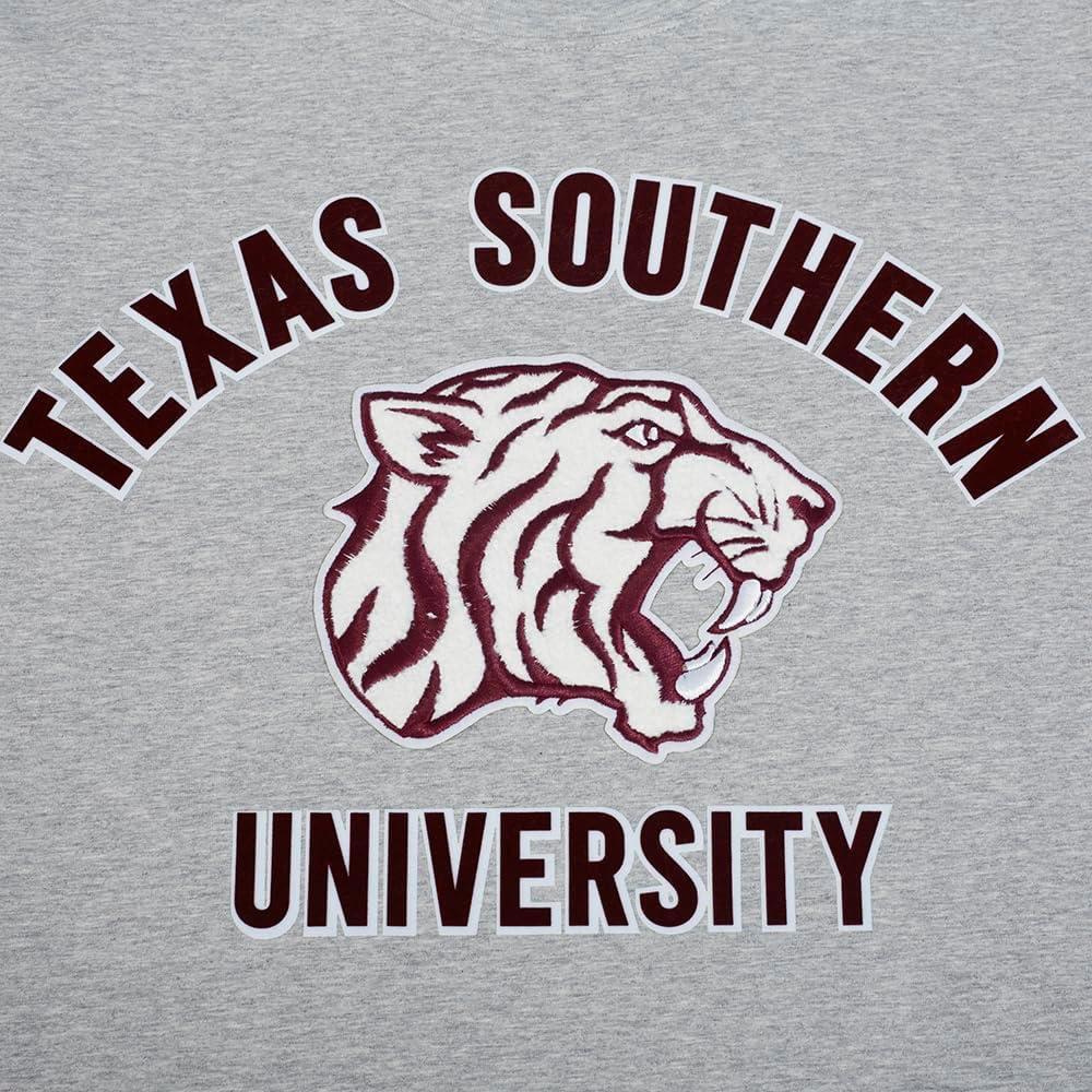 image:imagePro Standard Mens Mens College College Classic Chenille Cotton Single Short Sleeve TeeWine
