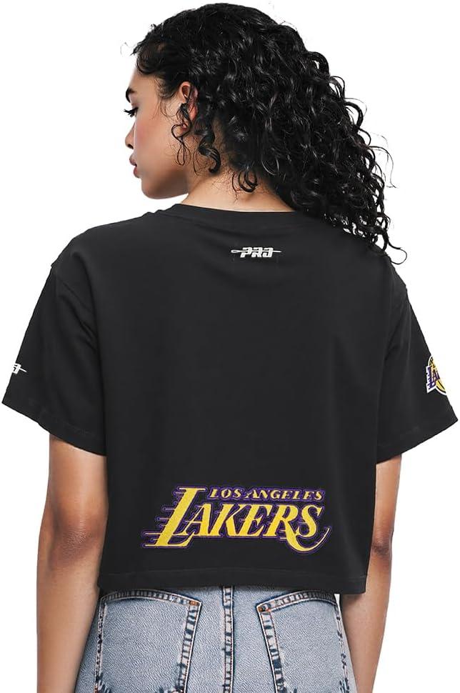 image:imagePro Standard NBA Womens Womens NBA Los Angeles Lakers Classic Player Cotton Short Sleeve Boxy TeeBlack
