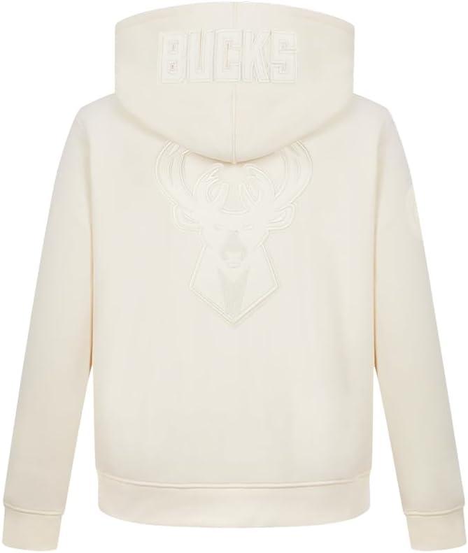 image:imagePro Standard NBA boys Big Boys Nba Milwaukee Bucks Neutrals Player Fleece Pull Over HoodieEggshell