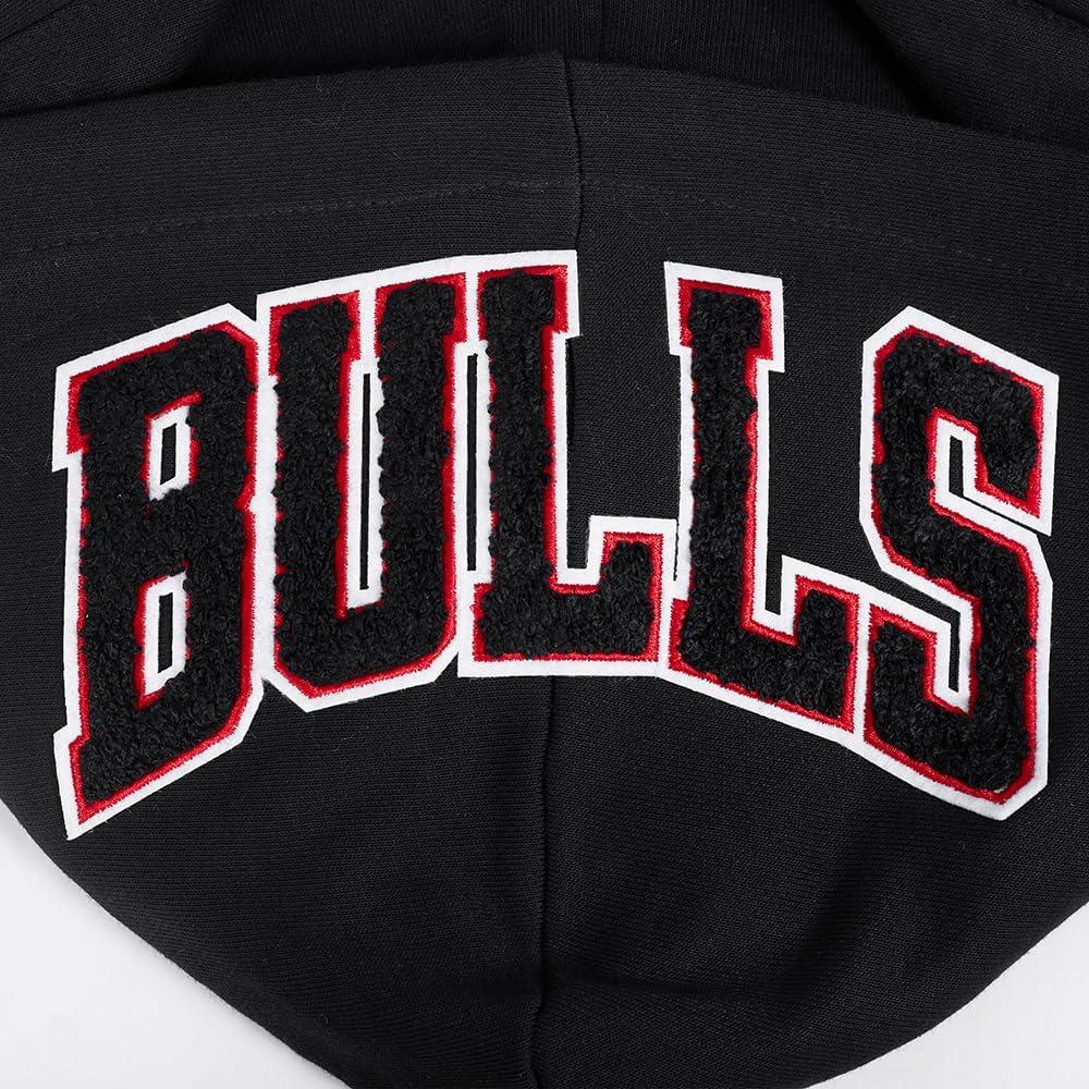 image:imagePro Standard NBA womens Womens Nba Mash Up Brushed Back French Terry Cropped Pullover HoodieBlackRedBlack