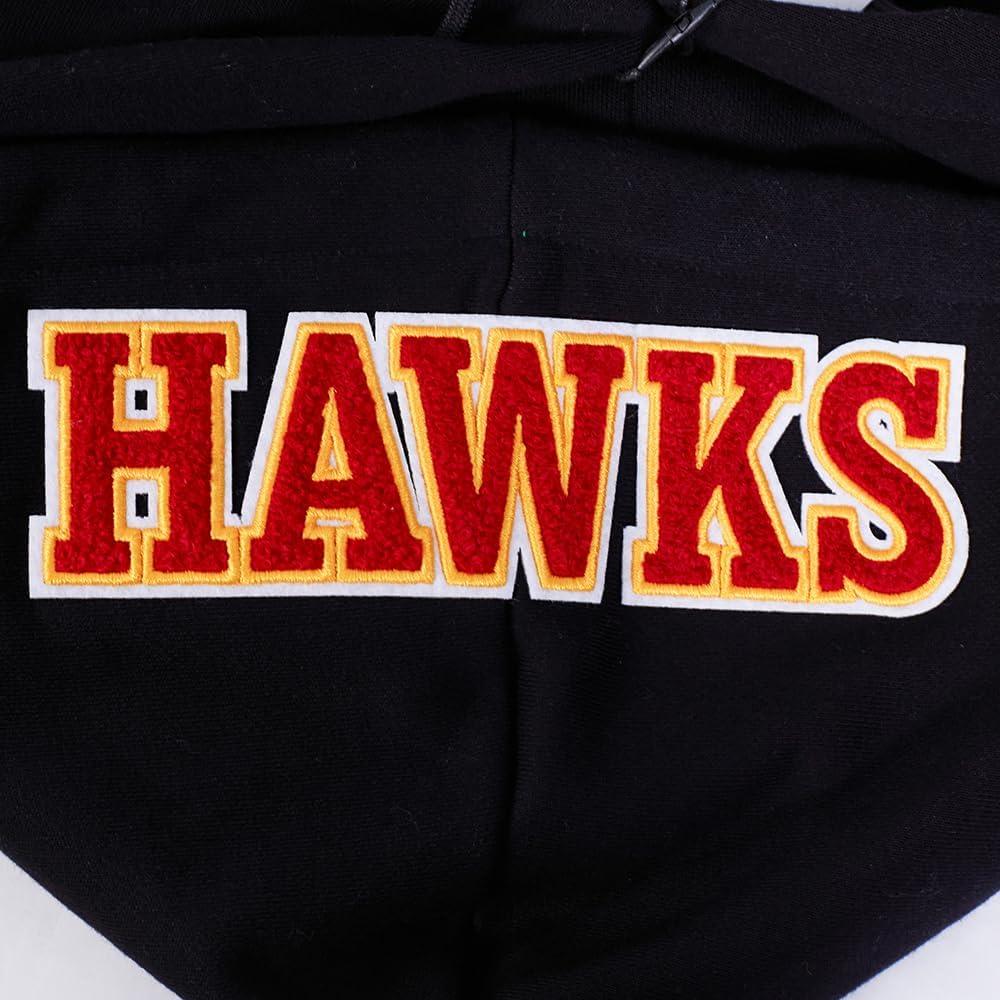image:imagePro Standard NBA womens Womens Nba Mash Up Brushed Back French Terry Cropped Pullover HoodieBlackRedBlack