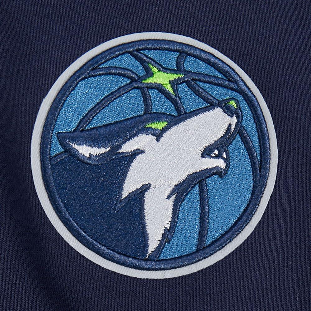 image:imagePro Standard NBA womens Womens Nba Minnesota Timberwolves Classic Player Brushed Back French Terry Crewneck SweatshirtMidnight Navy