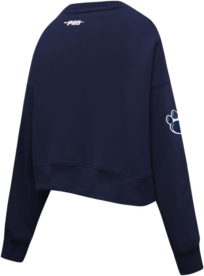 image:imagePro Standard NCAA womens Womens College Classic Chenille Brushed Back French Terry Crewneck SweatshirtMidnight Navy