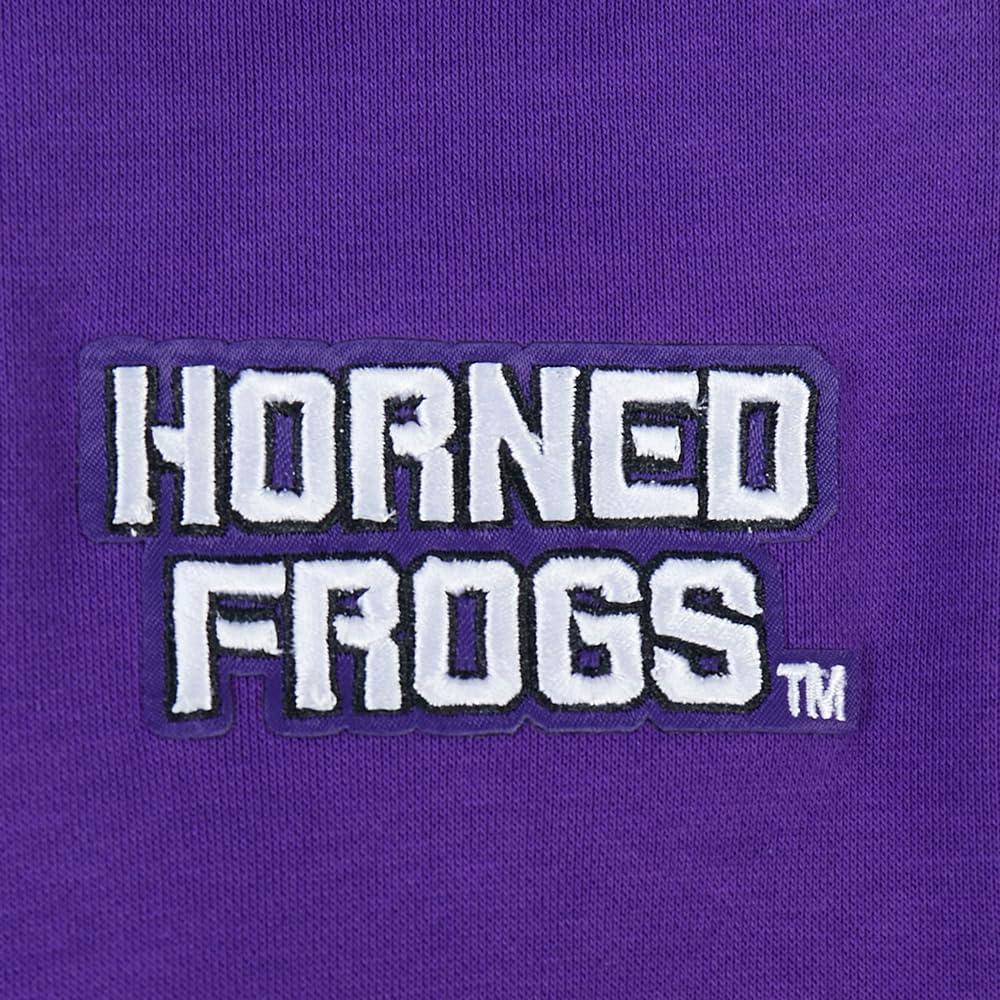 image:imagePro Standard NCAA womens Womens College Classic Chenille Brushed Back French Terry Crewneck SweatshirtPurple