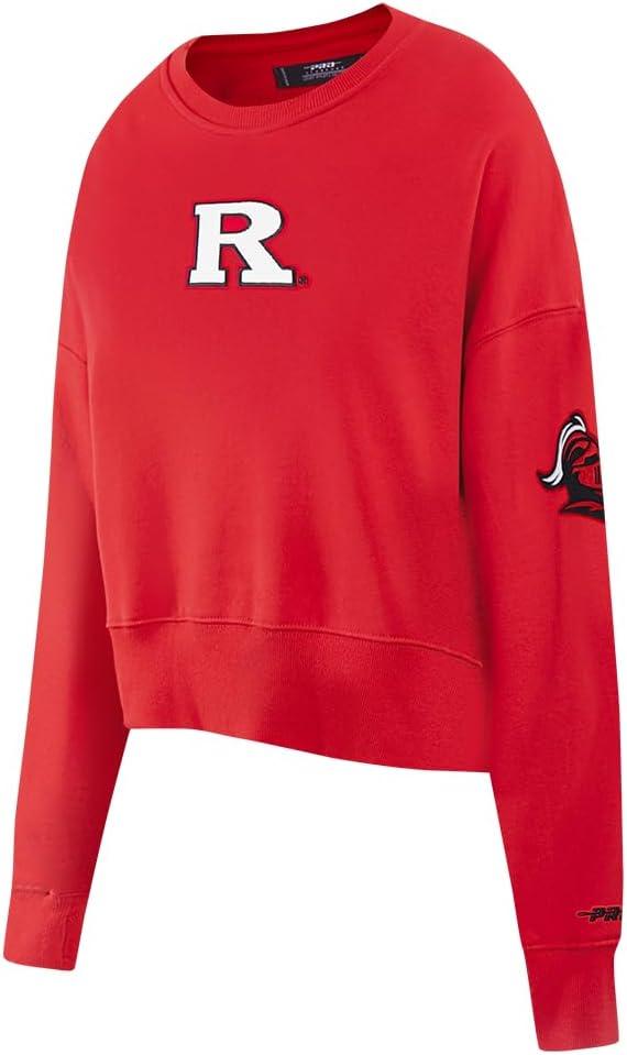 image:imagePro Standard NCAA womens Womens College Classic Chenille Brushed Back French Terry Crewneck SweatshirtRed